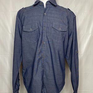 Men's Paper Denim and Cloth Button-up Shirt